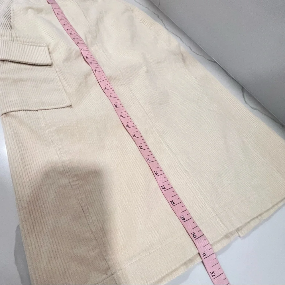 Twenty Six Hundred‎ pastel yellow corduroy pencil skirt size xs/small